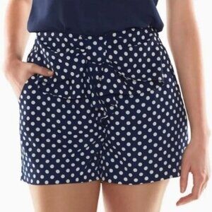 LC Lauren Conrad Disney Navy and White Polka Dot Minnie Mouse Shorts - SZ M